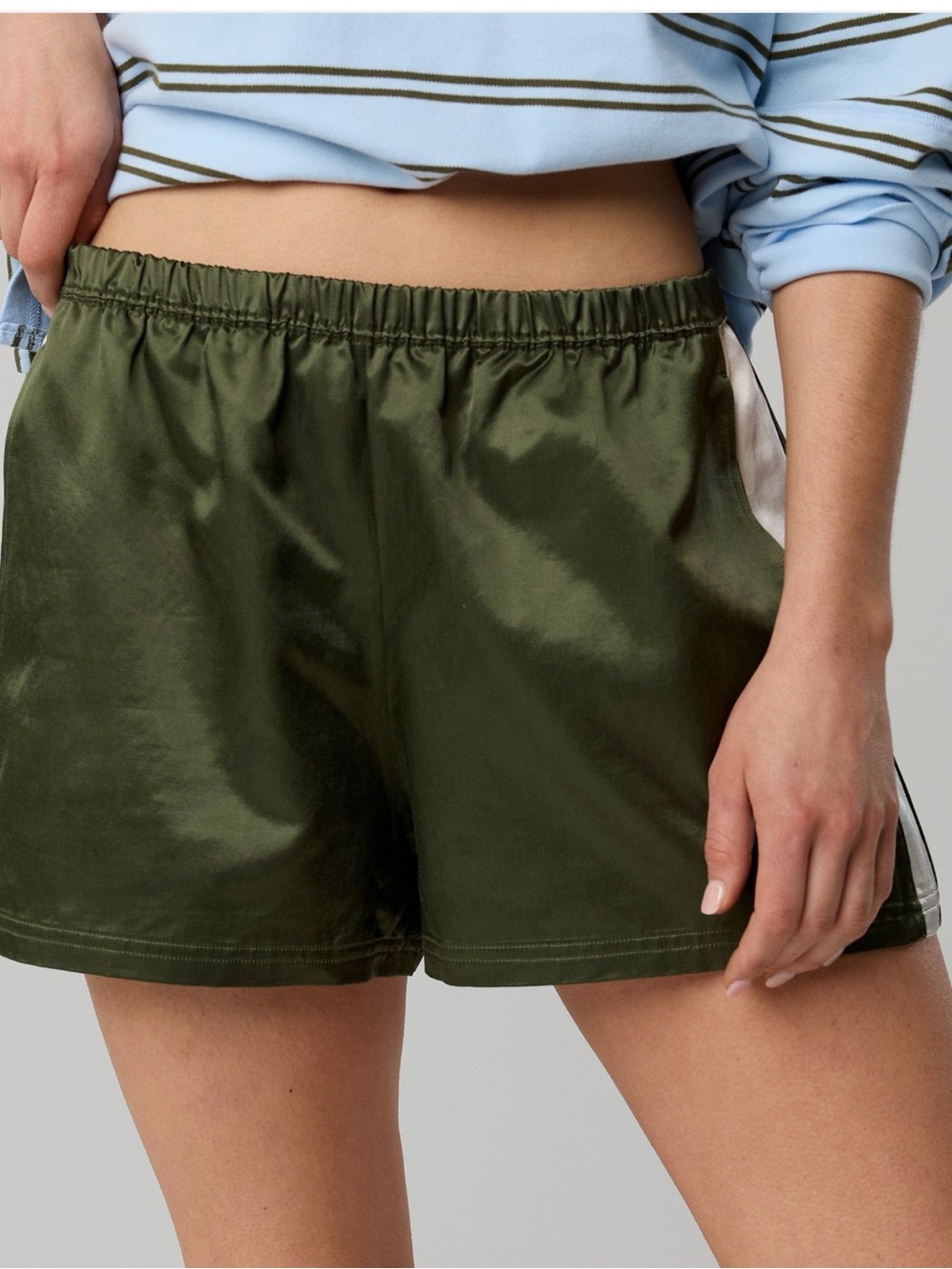 NWT Aerie Satin Track Shorts